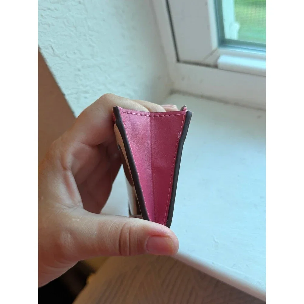 Coach C4550 Mini Skinny ID Case Keychain Wallet in Popsicle Print